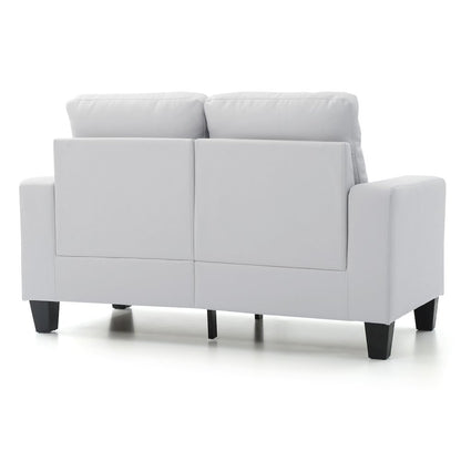 Glory Furniture Newbury Loveseat in White Color