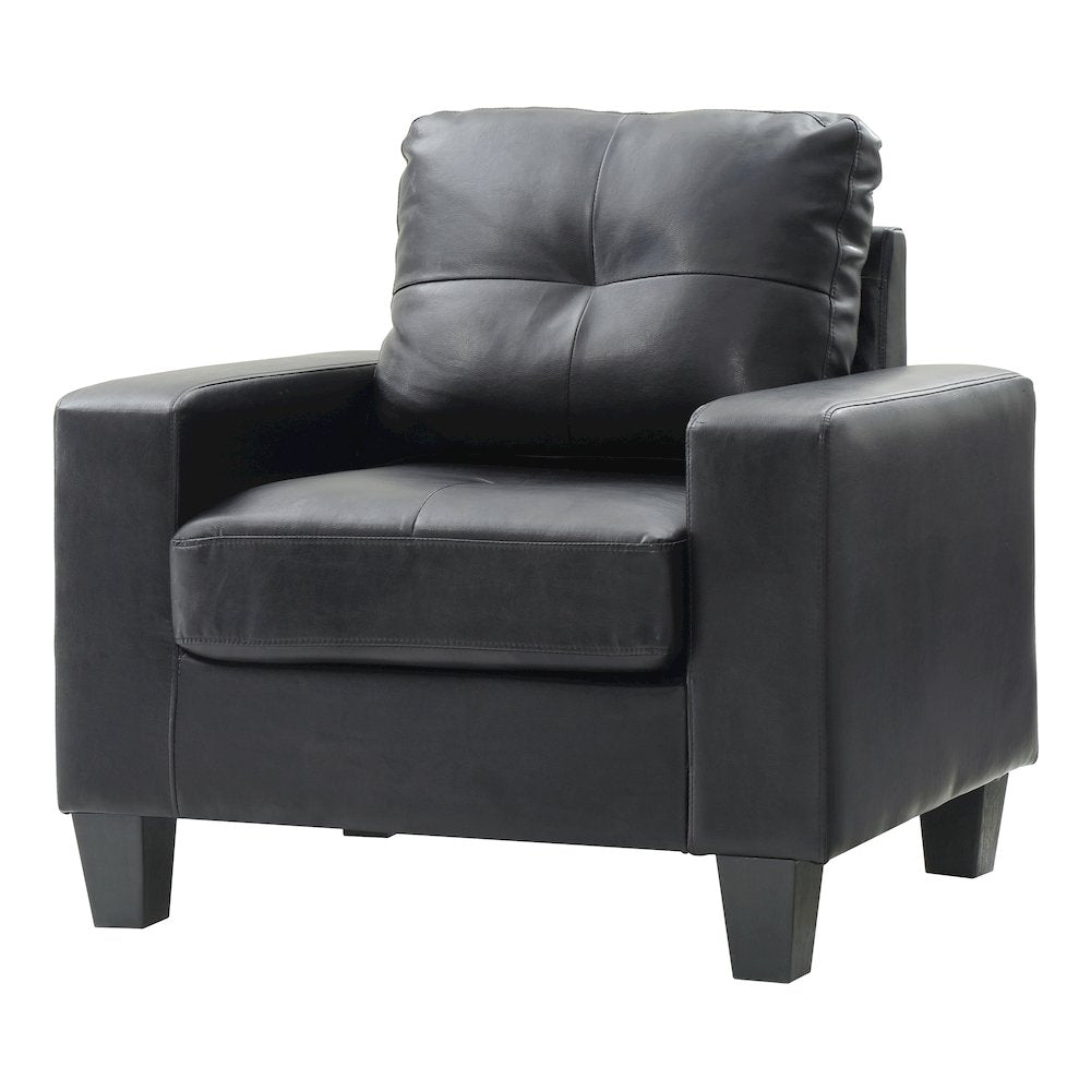 Glory Furniture Newbury Accent Chair in Black Color