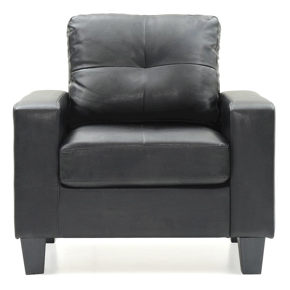Glory Furniture Newbury Accent Chair in Black Color
