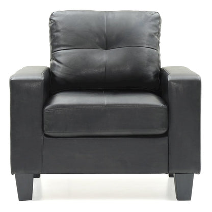 Glory Furniture Newbury Accent Chair in Black Color
