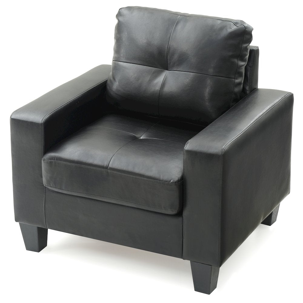 Glory Furniture Newbury Accent Chair in Black Color