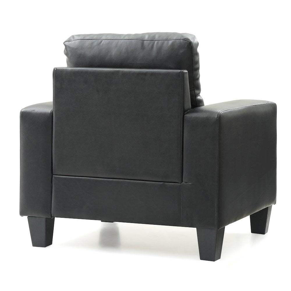 Glory Furniture Newbury Accent Chair in Black Color