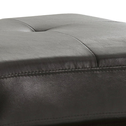 Glory Furniture Newbury Ottoman in Black Color