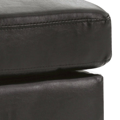 Glory Furniture Newbury Ottoman in Black Color