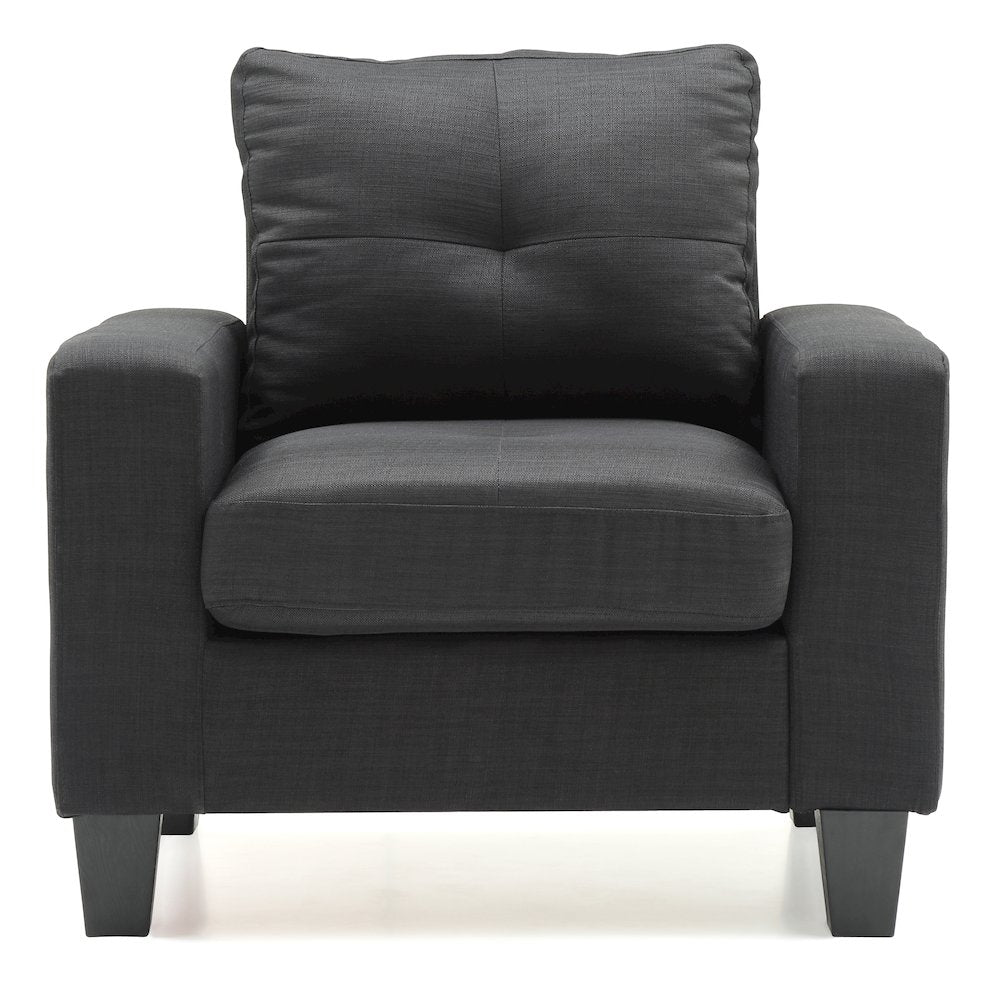 Glory Furniture Newbury Accent Chair in Black Color