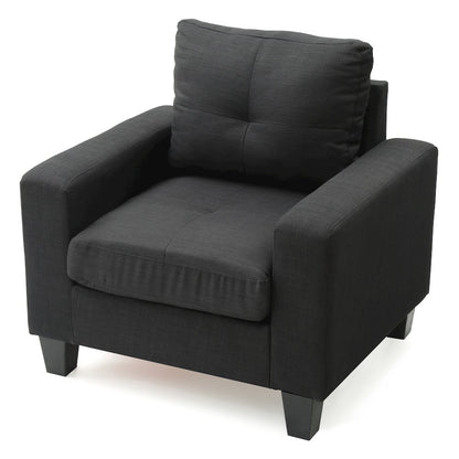 Glory Furniture Newbury Accent Chair in Black Color