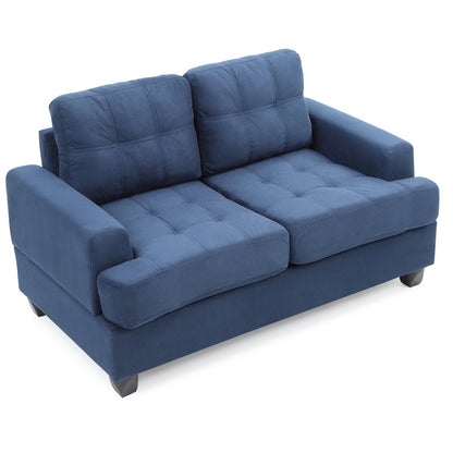 Glory Furniture Sandridge Loveseat in Navy Blue Color