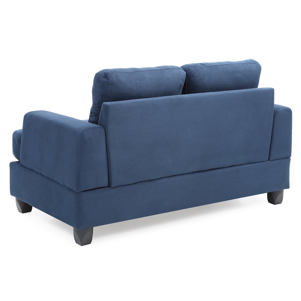Glory Furniture Sandridge Loveseat in Navy Blue Color