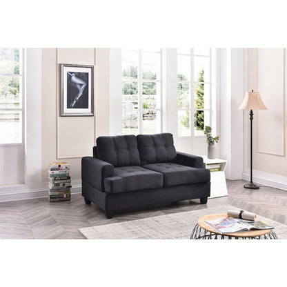 Glory Furniture Sandridge Loveseat in Black Color