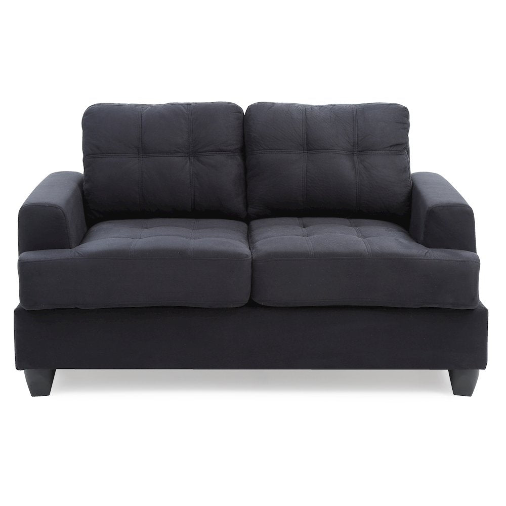 Glory Furniture Sandridge Loveseat in Black Color