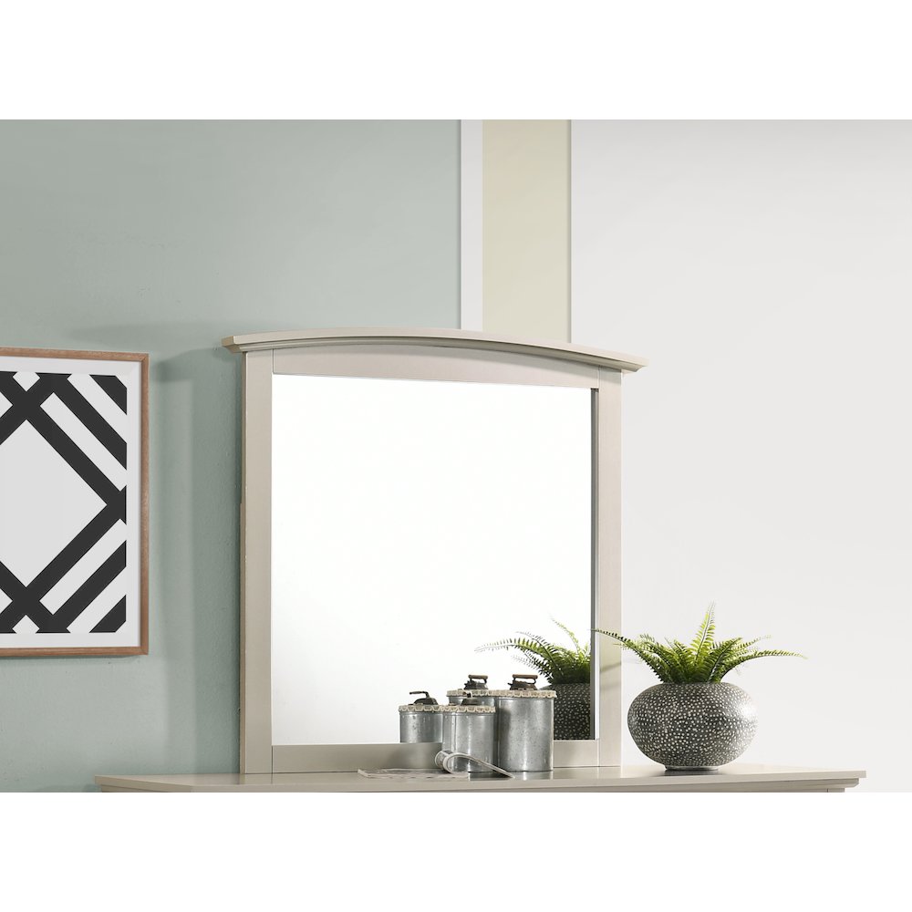Glory Furniture Hammond Mirror in Champagne Color