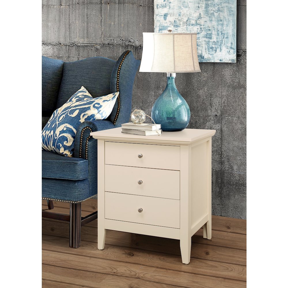 Glory Furniture Hammond Nightstand in Beige Color