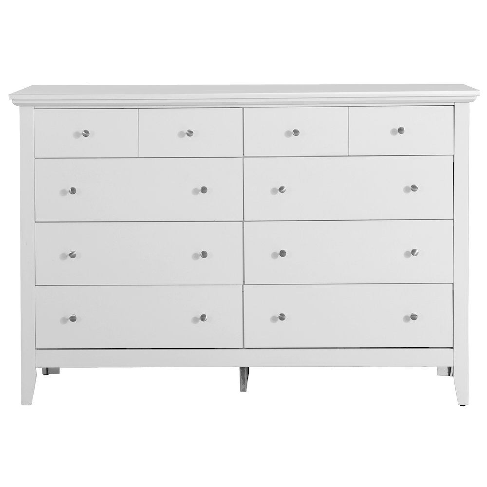 Glory Furniture Hammond Dresser in White Color