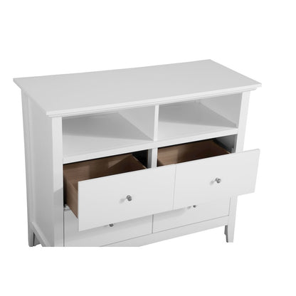 Glory Furniture Hammond Media Chest in White Color