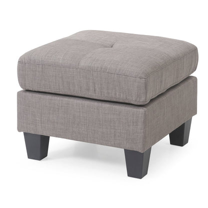 Glory Furniture Newbury Ottoman in Gray Color