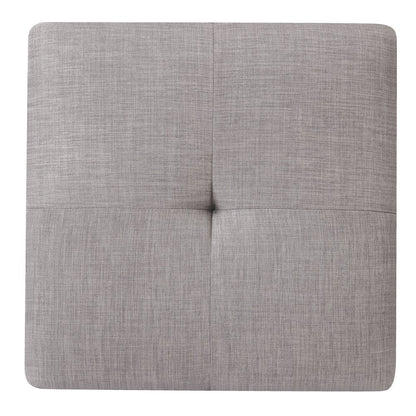 Glory Furniture Newbury Ottoman in Gray Color