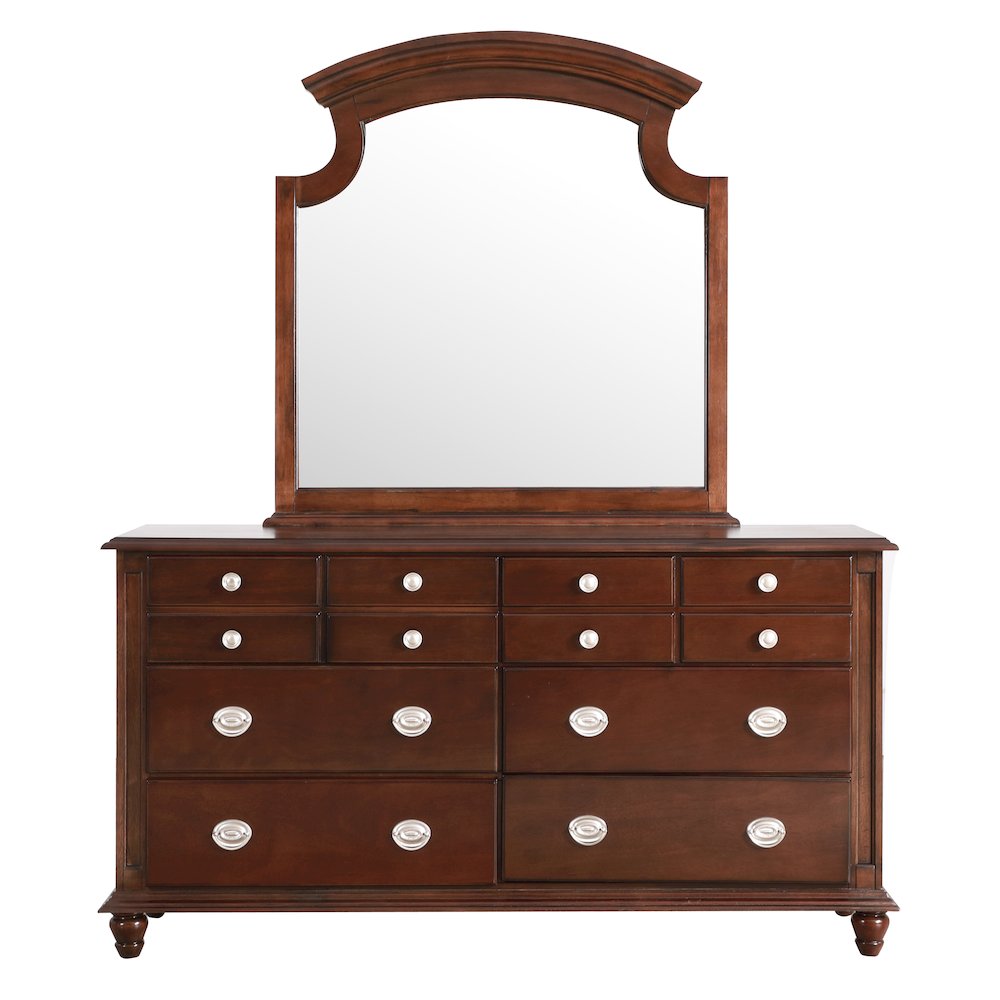 Glory Furniture Summit Dresser in Cappuccino Color