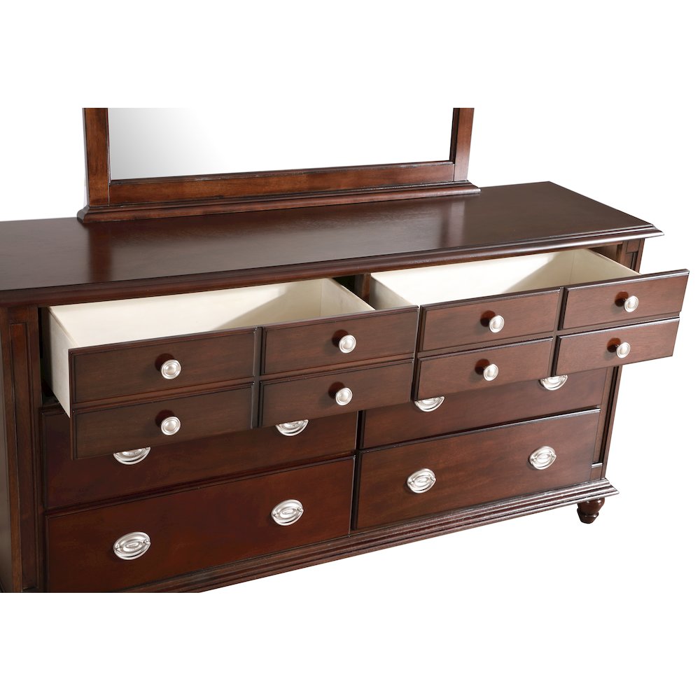 Glory Furniture Summit Dresser in Cappuccino Color