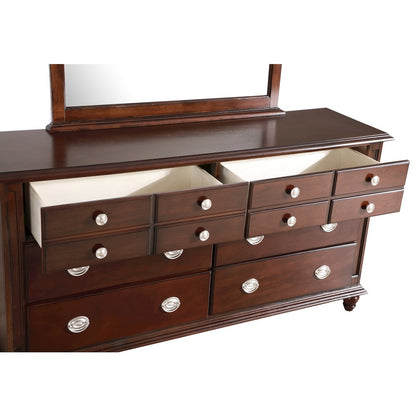 Glory Furniture Summit Dresser in Cappuccino Color