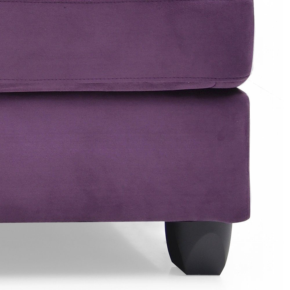 Glory Furniture Malone Sectional in Purple Color