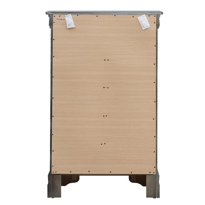 Glory Furniture Lorana Chest in Metalic Black Color