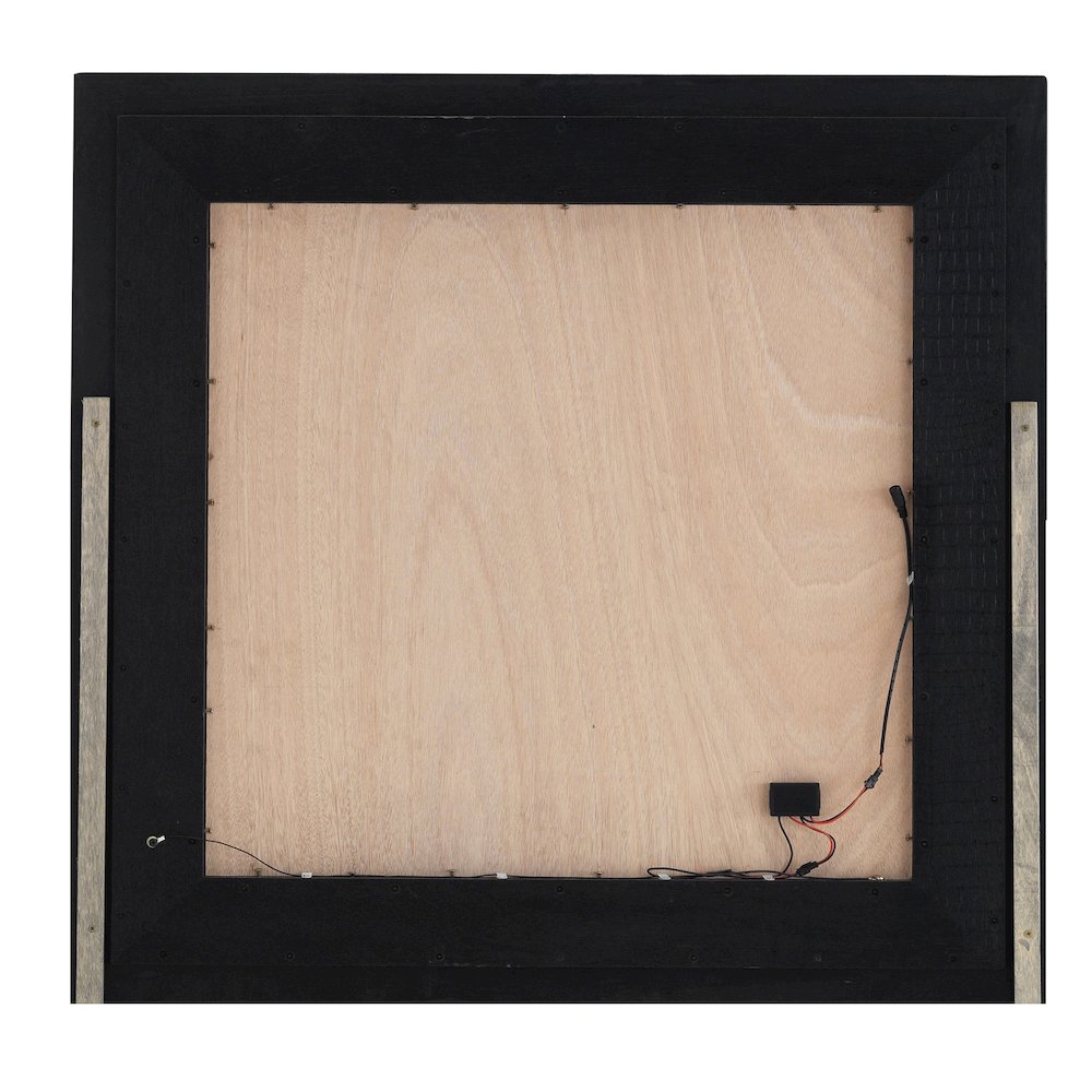 Glory Furniture Lorana Mirror in Metalic Black Color