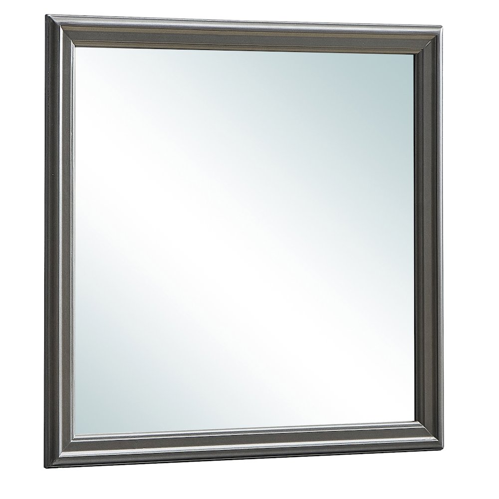 Glory Furniture Lorana Mirror in Metalic Black Color