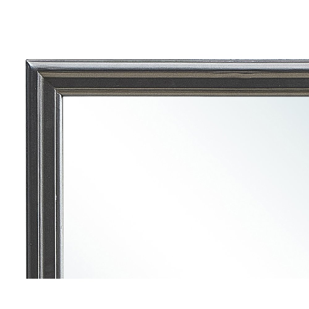 Glory Furniture Lorana Mirror in Metalic Black Color