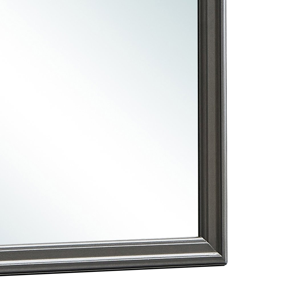 Glory Furniture Lorana Mirror in Metalic Black Color