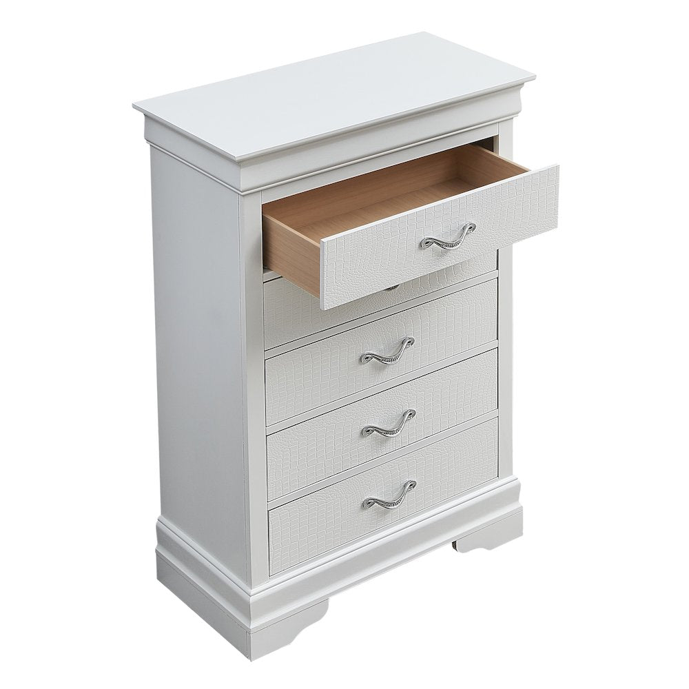 Glory Furniture Lorana Chest in White Color