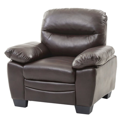 Glory Furniture Marta Accent Chair in Dark Brown Color