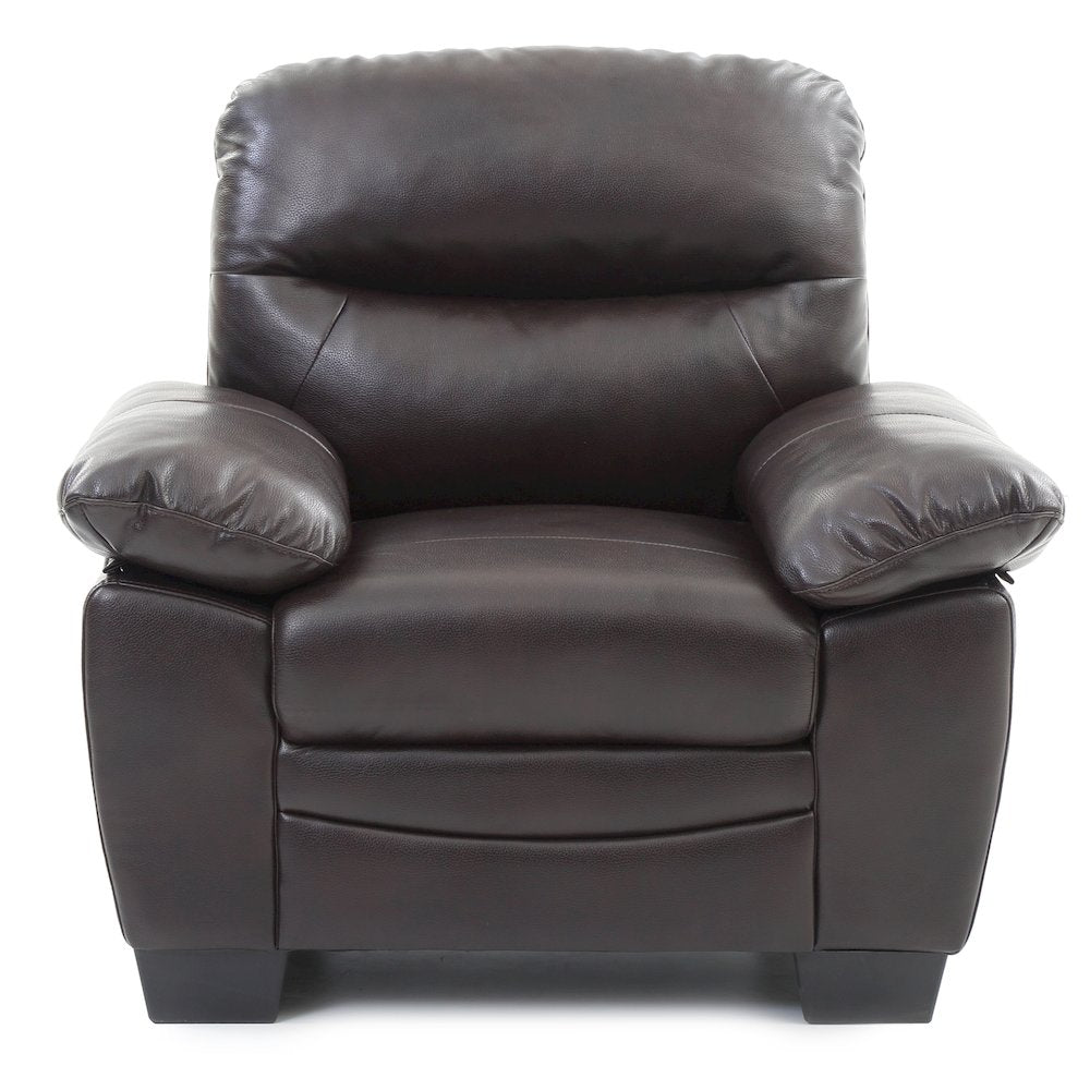 Glory Furniture Marta Accent Chair in Dark Brown Color