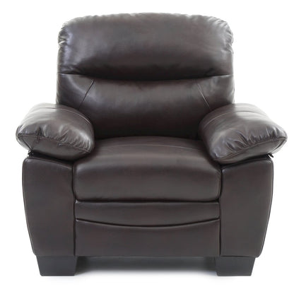 Glory Furniture Marta Accent Chair in Dark Brown Color
