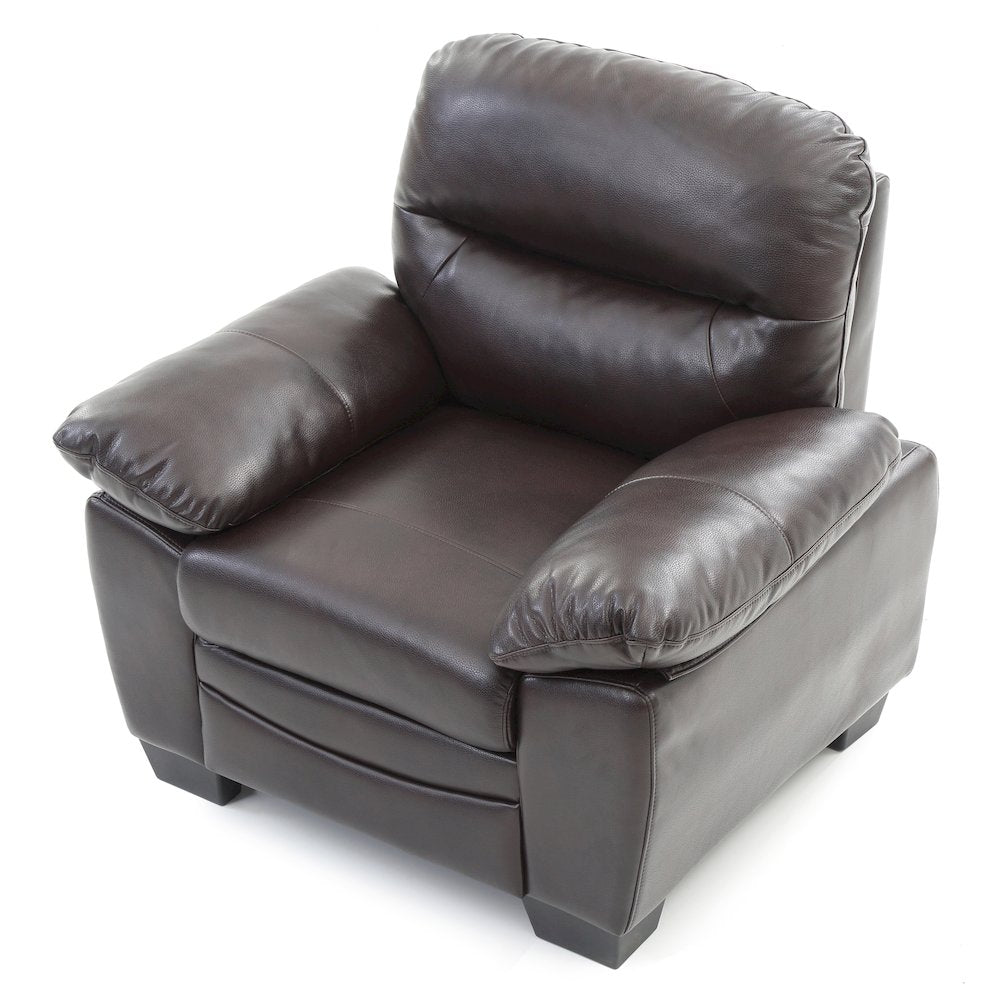 Glory Furniture Marta Accent Chair in Dark Brown Color