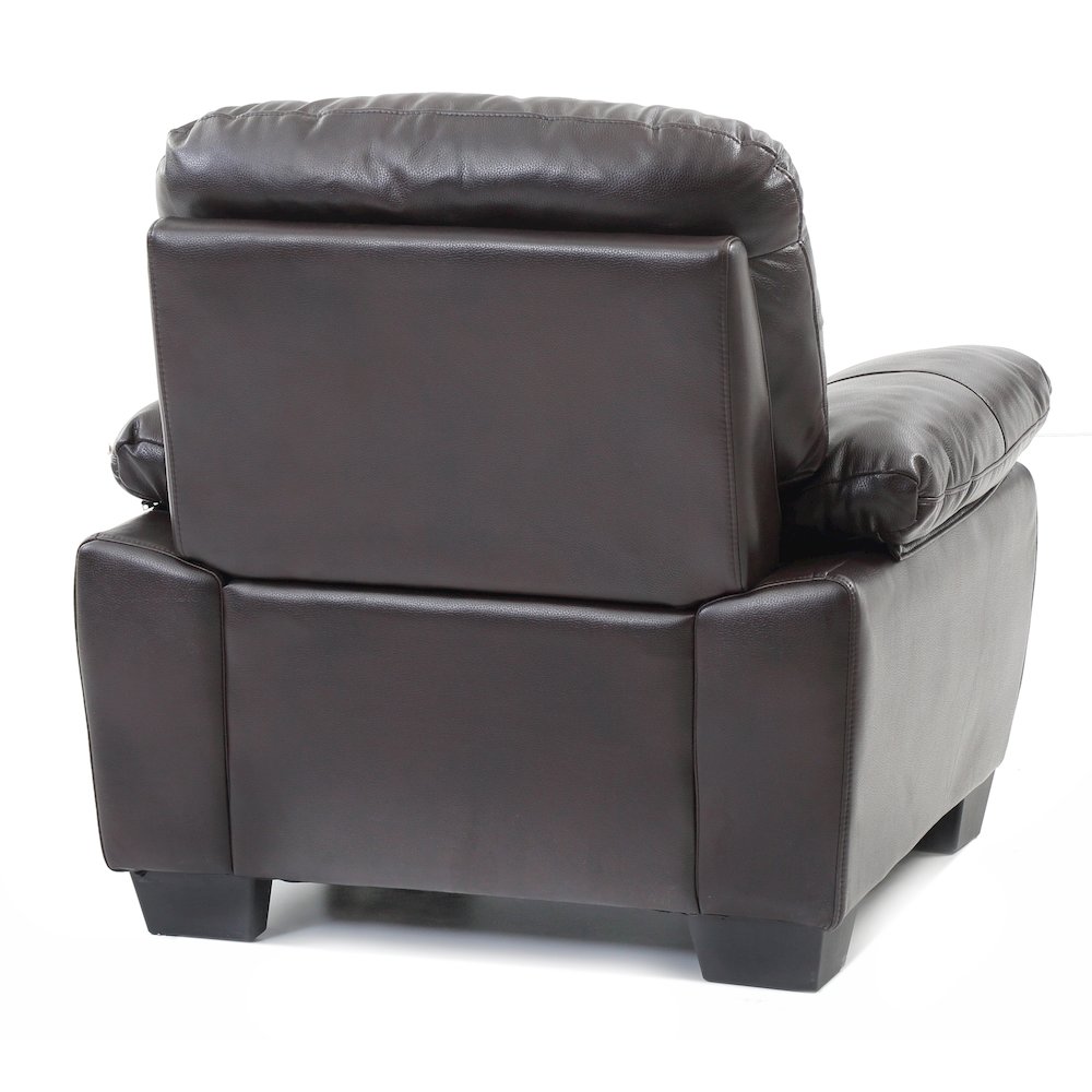 Glory Furniture Marta Accent Chair in Dark Brown Color