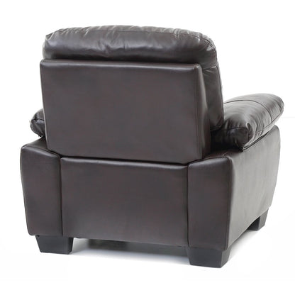 Glory Furniture Marta Accent Chair in Dark Brown Color