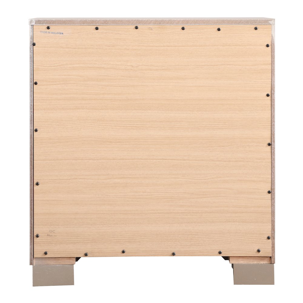 Glory Furniture Alana Nightstand in Champagne Color