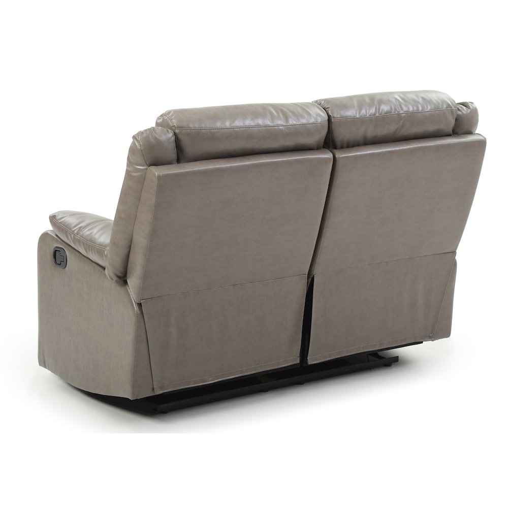 Glory Furniture Ward Reclining Loveseat in Gray Color