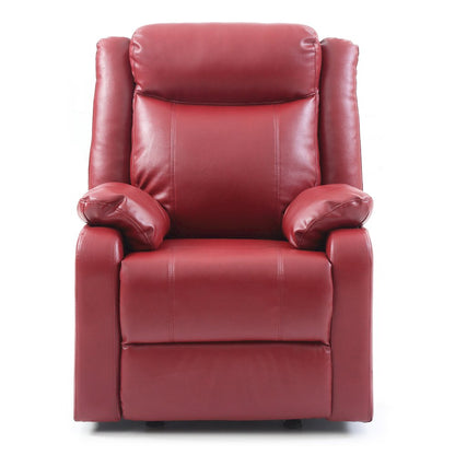 Glory Furniture Ward Rocker Recliner in Red Color