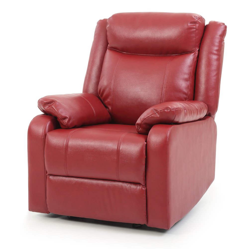 Glory Furniture Ward Rocker Recliner in Red Color
