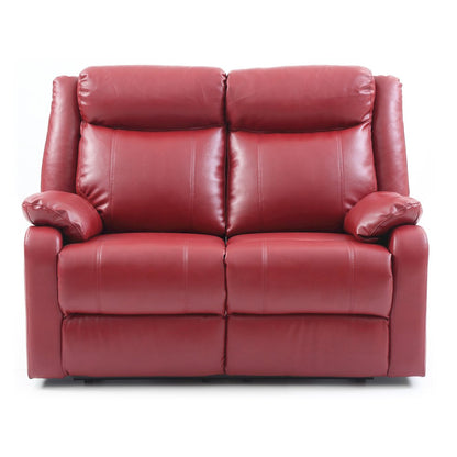 Glory Furniture Ward Reclining Loveseat in Red Color