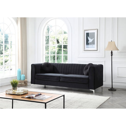 Glory Furniture Delray Sofa in Black Color