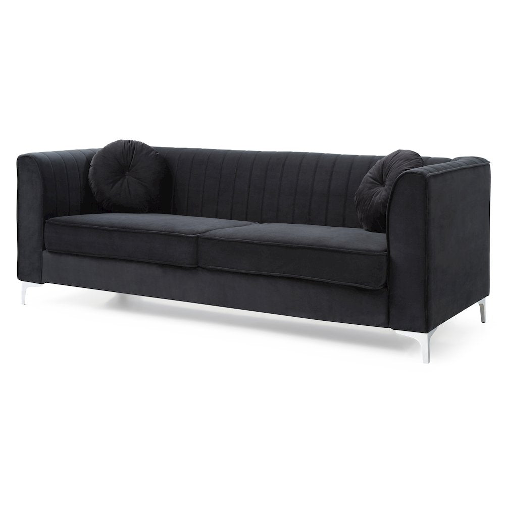 Glory Furniture Delray Sofa in Black Color