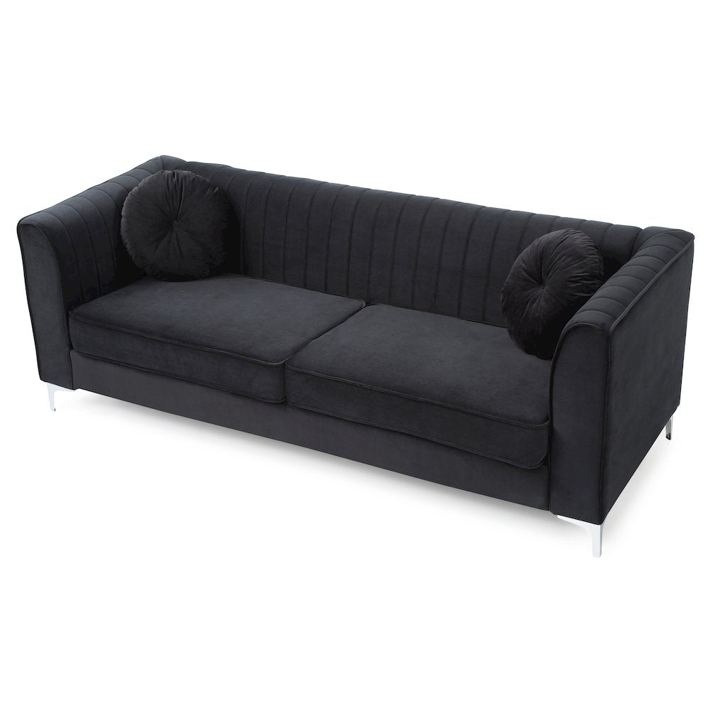 Glory Furniture Delray Sofa in Black Color