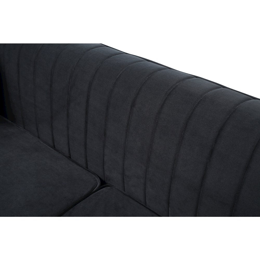 Glory Furniture Delray Sofa in Black Color