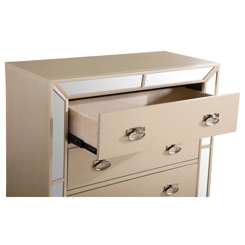 Glory Furniture Hollywood Hills Chest in Pearl Color