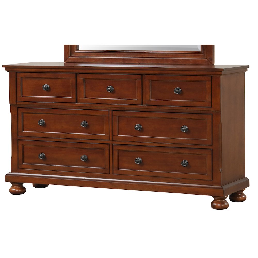 Glory Furniture Meade Dresser in Cherry Color