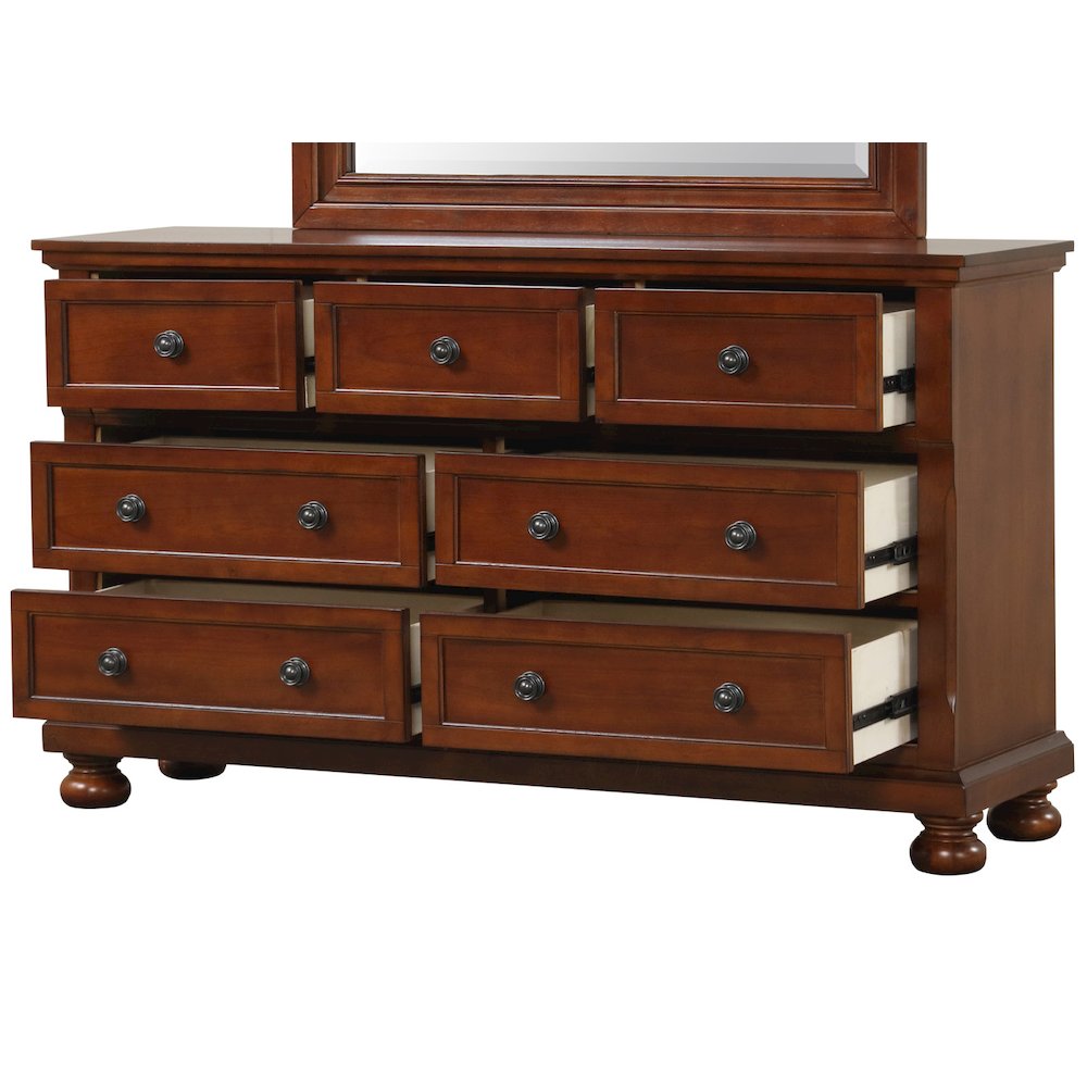 Glory Furniture Meade Dresser in Cherry Color
