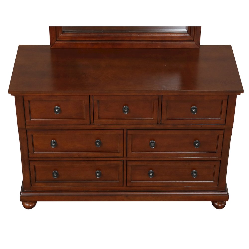 Glory Furniture Meade Dresser in Cherry Color