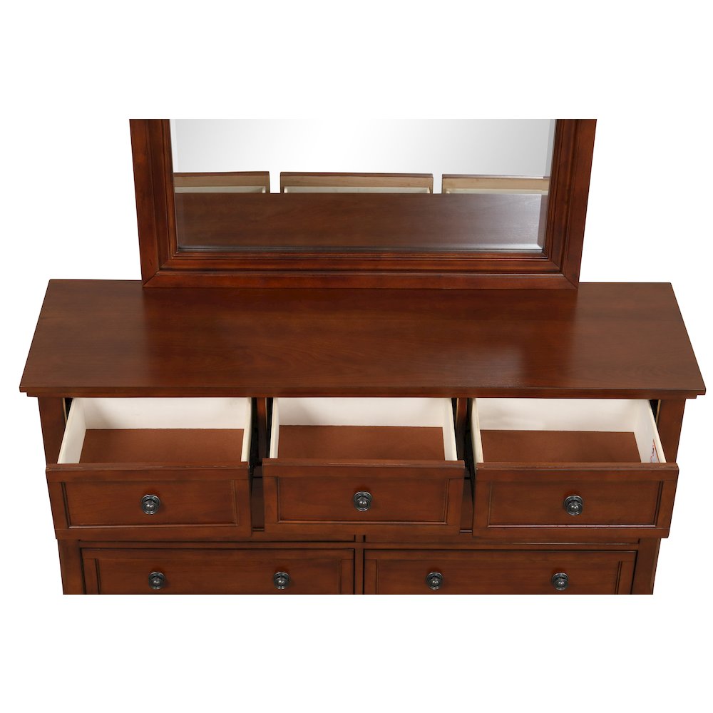 Glory Furniture Meade Dresser in Cherry Color